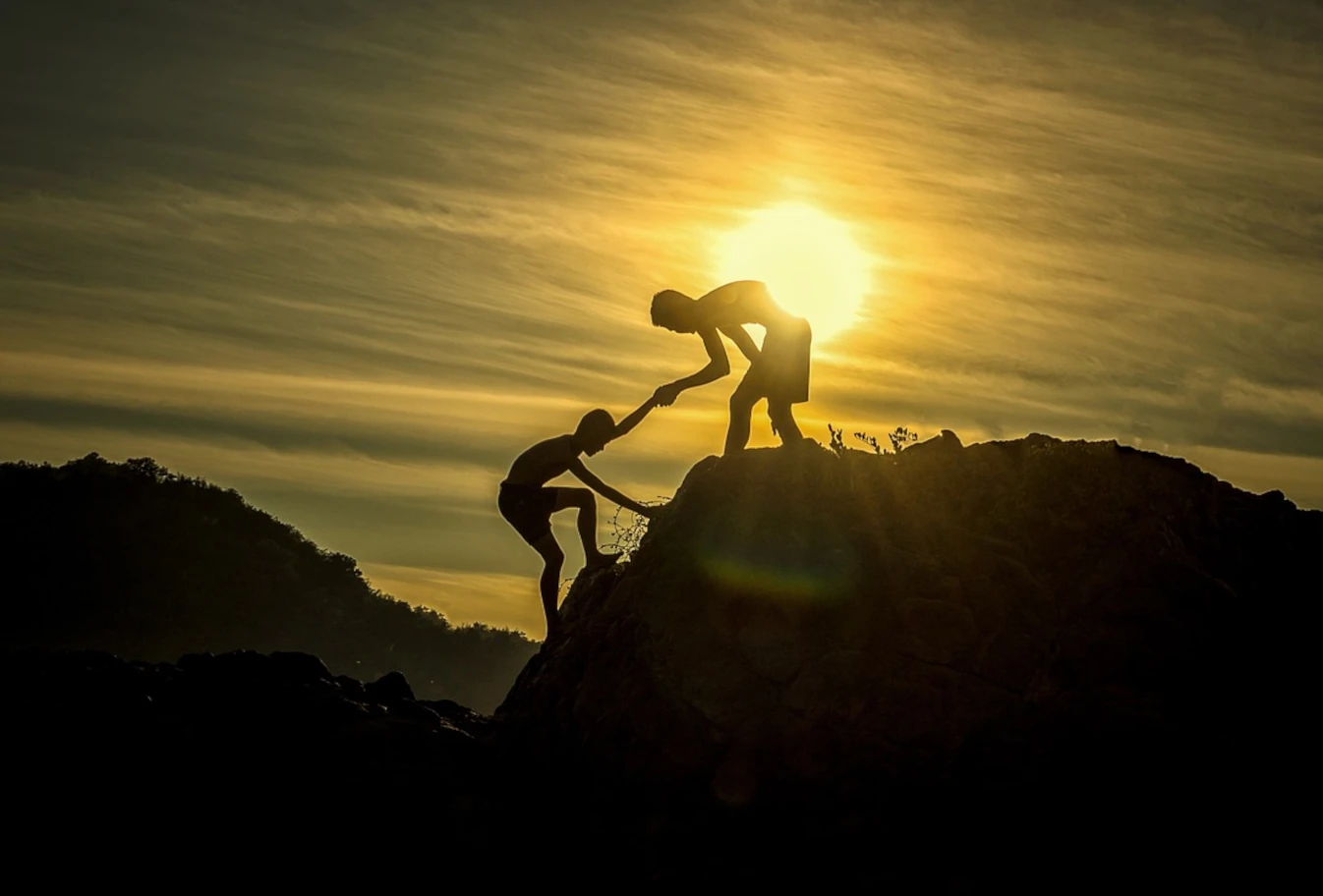 Team of friends working together on digital projects